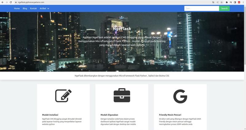 Website Yang Aman Dengan CMS NgeFlask Python