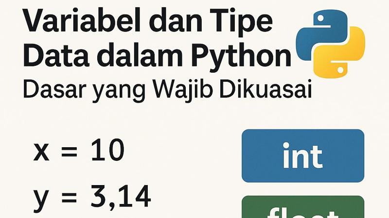 Variabel dan Tipe Data dalam Python: Dasar yang Wajib Dikuasai